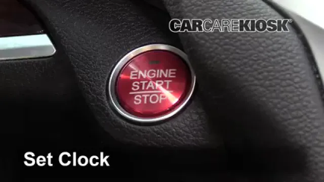 2016 Acura TLX SH-AWD 3.5L V6 Reloj Fijar hora de reloj